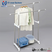 Stainless Steel Double Pole Telescopic Clothes Hanger